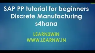 SAP PP tutorial for beginners | production order sap pp | basics sap pp | production planning sap pp