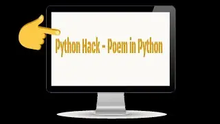 Display a poem with 1 line of code in Python 