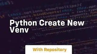 python create new venv