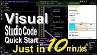 VS Code Editor IDE Quick Start for Beginners | Microsoft Visual Studio Code