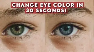 30 Seconds Eye Color Changing Trick - How to change eye color in Photoshop -Photoshop tricks #shorts