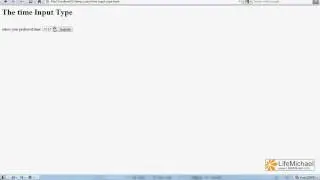 The HTML 5 time Input Type