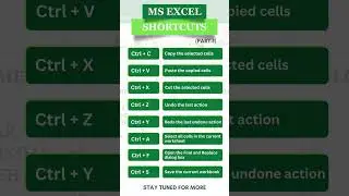 Shortcut in MS Excel #shortcut #exceltipsandtricks #exceltutorial #shorts