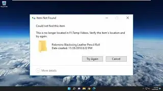 Cannot Delete Folder – Item Not Found. This Item Is No Longer Located in (Solved)