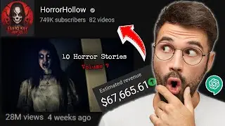 How to create Scary FACELESS Youtube Channel USING AI😍 || make Horror youtube video
