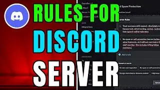 How To Make Rules for Discord Server - 2024