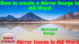 How to Mirror an Image in Microsoft Word | how to mirror a picture in ms word