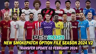 PES 2021 NEW SMOKEPATCH OPTION FILE SEASON 2024 V2