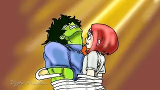 The Couple is Tied in a String - Hulk Transformation Animated 2023