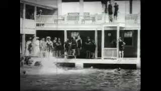 In the Swimming Pool, Palm Beach, Florida (1905) AM&B