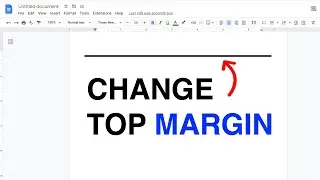 How To Change Top Margin In Google Docs