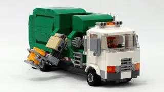 Amazing LEGO Side Loading Garbage Truck Mechanism