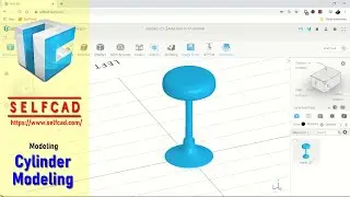 SelfCAD Cylinder Modeling Tutorial For Beginner