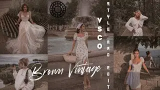 Brown Vintage VHS VSCO editing | vsco photo edit tutorial