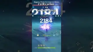 Lev 90 Raiden vs c2 r1 yelan | Genshin impact