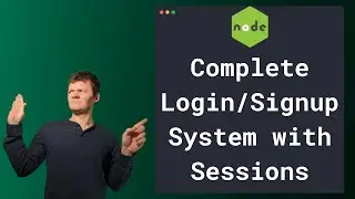 Node Login Signup System with Express Sessions Bcrypt