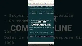 JMeter Command line.