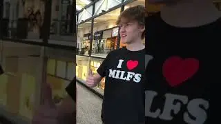 Korean NPC gives his merch to kids at mall