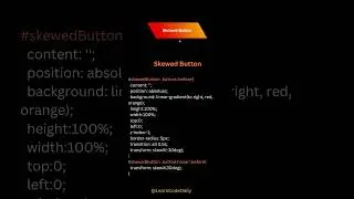 Skewed Button Effect Using HTML and CSS! || Hover Effect on Button || #tutorial #viralvideo #shorts