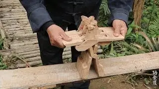 The rural grandfather built the legendary seventh-generation Luban stool, which is so powerful.