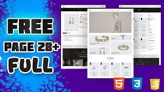 Template FULL PAGE Ecommerce Website HTML CSS | FREE