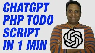 ChatGPT Create PHP Todo Script in 1 Min | ChatGPT Write Script | PHP Todo Script | #chatgpt