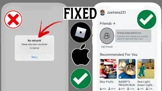 Исправить ошибку Roblox «Нет сети. Повторите попытку при подключении к Интернету» на iPhone.