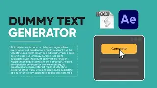 Dummy Text Generator for After Effects | FREE SCRIPT