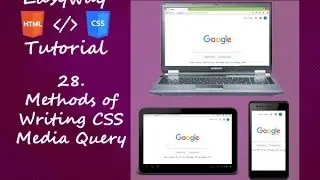 29. How to write CSS media Queries - Methods of writing Media Queries - Hindi