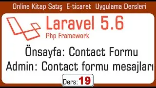 19 Laravel E Ticaret Bize Yazın formu ve Admin mesaj yönetimi