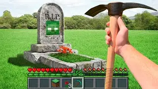 Minecraft in Real Life POV - ZOMBIE GRAVE in Realistic Minecraft 創世神第一人稱真人版