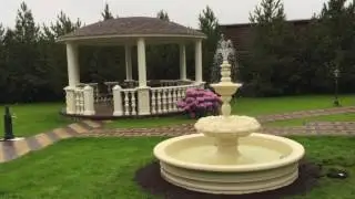 Garden fountain made of concrete