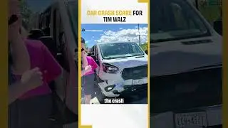 Tim Walz Motorcade Involved In Car Crash | US Presidential Elections