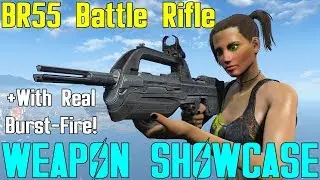 Fallout 4: Weapon Showcases: BR55 Battle Rifle (UNSC Weapons Mod)