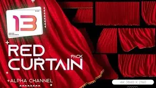 4k red stage curtains with green screen, no copyright, free to use (black mart)