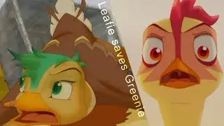 Leafie a Hen into the Wild - Leafie saves Greenie