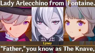 KNAVE, THE FATHER!! PAST STORY ARLECCHINO, LYNEY & LYNETTE Cutscene Genshin Impact