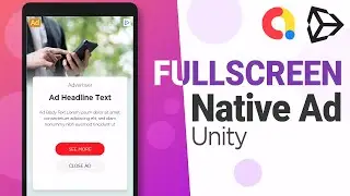 Unity Admob Native Ad Unified Full screen