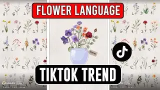 Flower language tiktok trend tutorial | flower language capcut template | name bouquet tiktok  2024