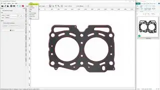 ContourTrace || Determination of the inner and outer contours of a gasket!