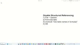 How do I turn off structured references in Excel? - Excel Tips and Tricks