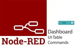 How to use ui-table commands in Node-Red
