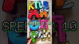 SPEED X 1000 Paper Russian Alphabet Lore #shorts #alphabetlore #russianalphabetlore