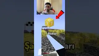 Minecraft Ama Şans Blokları İle 🍀 👀 