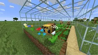 My Minecraft Bee Greenhouse!!