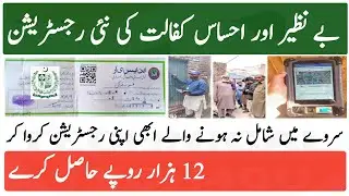 NSR Survey Bisp Ehsaas kafalat New Registration Participate in Survey & Get Rs12000  Registering Now