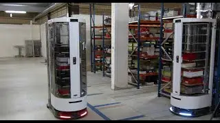 Magazino's shoebox picking robot TORU at Schuurman Schoenen