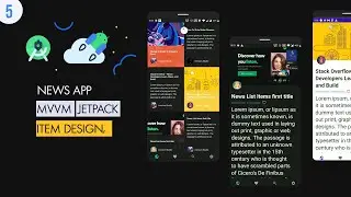 [Speed Coding] News App MVVM #05: UI | News Items layouts design & databinding  | Android Native