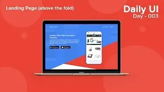 Daily UI - Day 003 - Landing Page (above the fold)