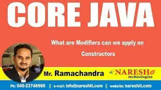 What are modifiers can we apply on Constructors | Core Java Tutorial